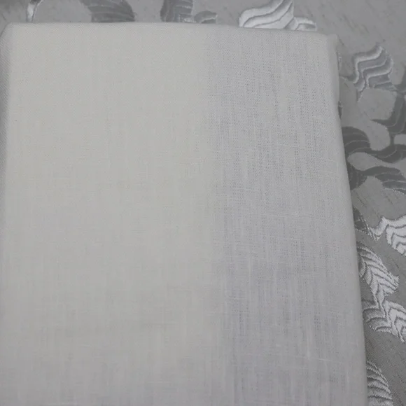 RALPH LAUREN FLORA LINEN EUROPEAN SHAM - WHITE GRAY